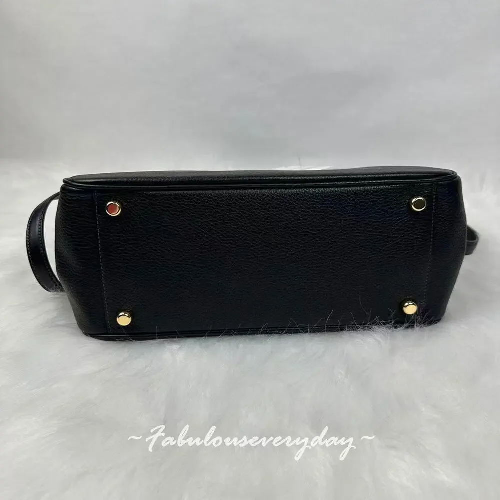 Coach Savannah Carryall Bag Crossbody In Leather/Gold/Black CAL56 NWT - Picture 6 of 7
